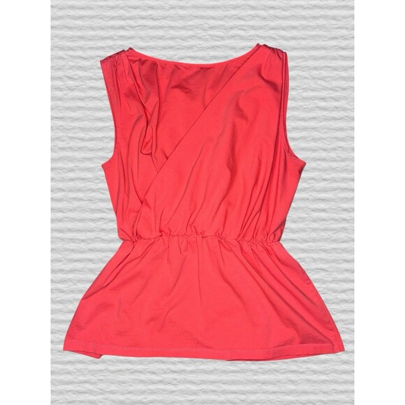 Sundance Crossover Sleeveless Blouse Womens MED Peach Draped Front Tank Top Boho - Picture 5 of 6
